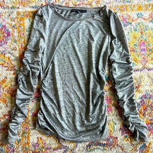 Silver long sleeve shirt